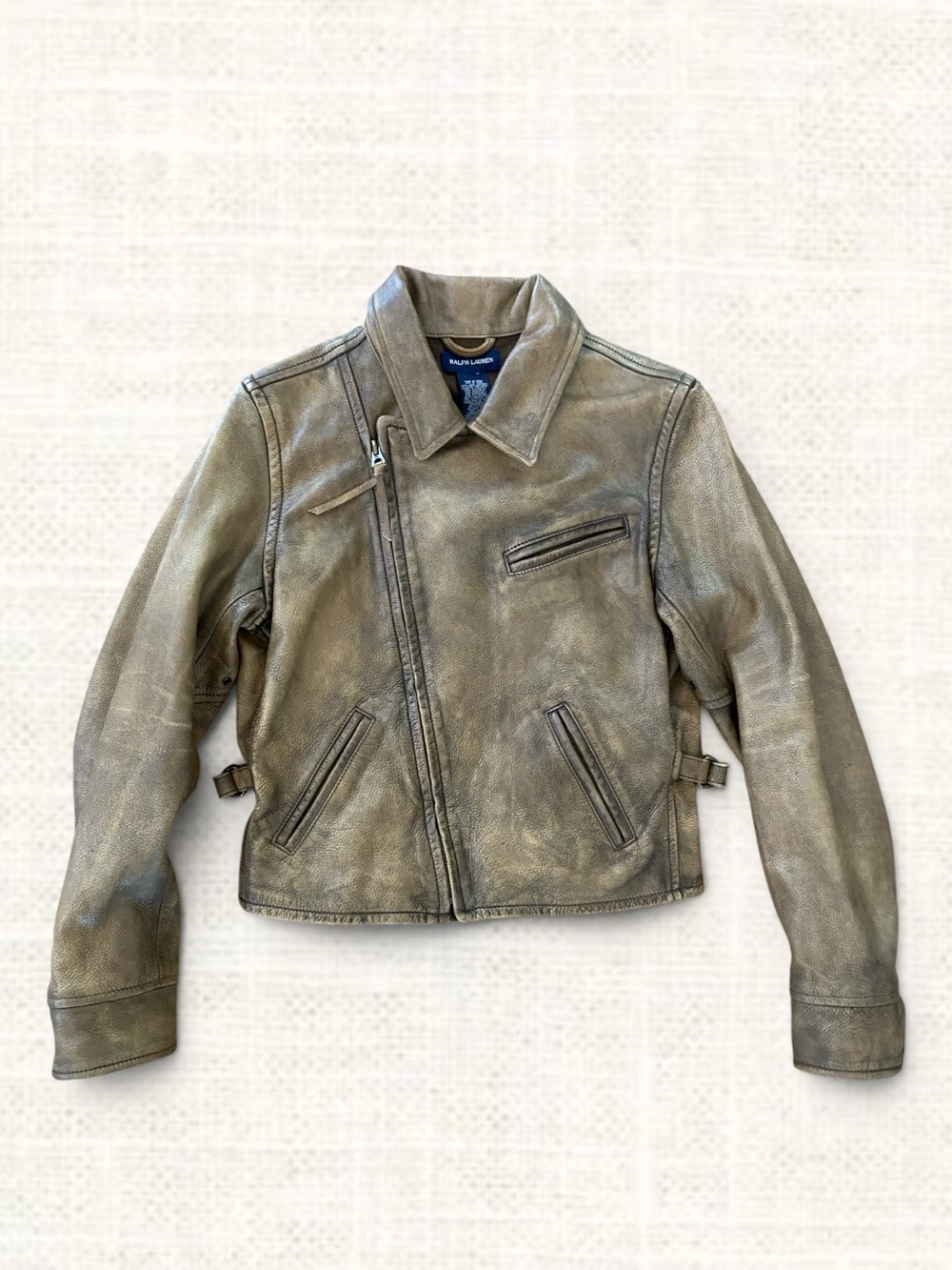 Ralph Lauren Children's Leather Moto Jacket
